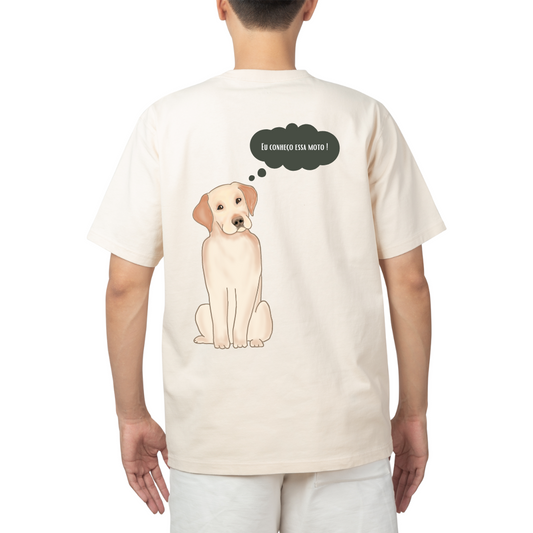 Camiseta Oversized Cachorro Caramelo