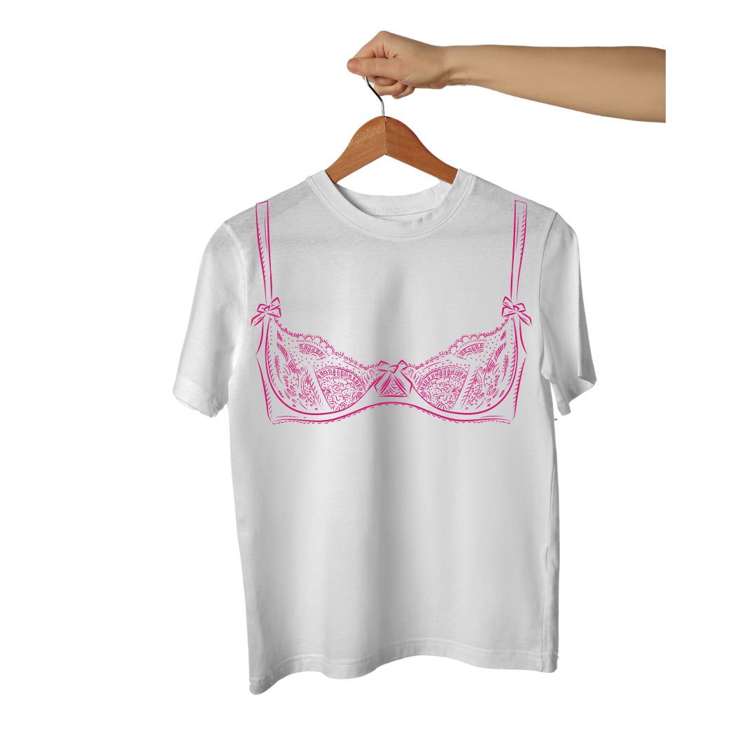 Camiseta Oversized Sutia Rosa