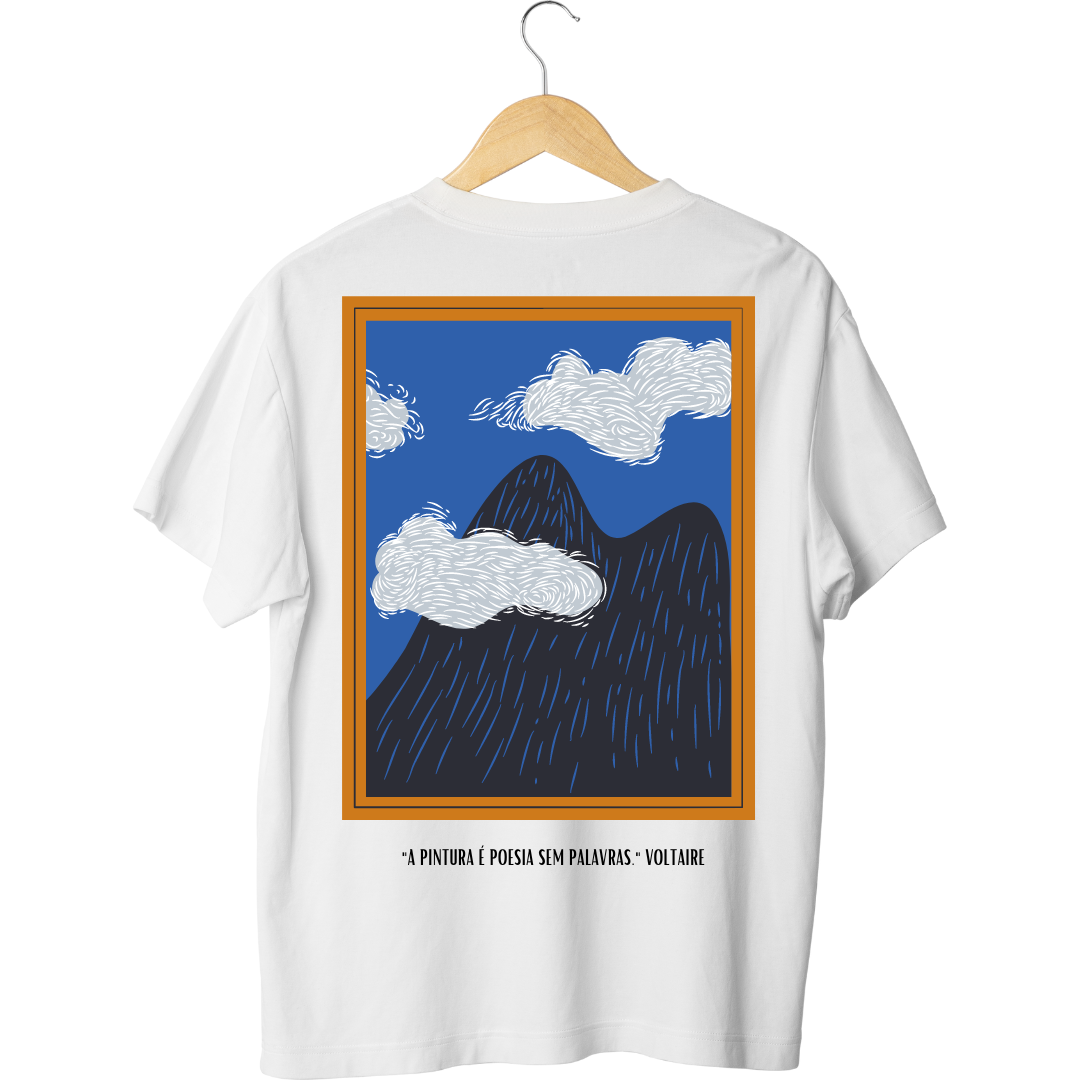 Camiseta Oversized A Pintura é Poesia Sem Palavras