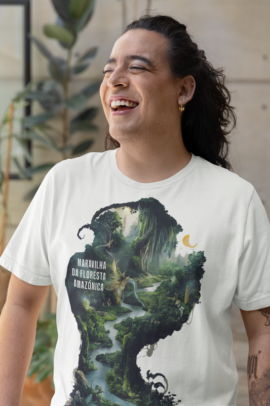 Camiseta Oversized Aventura na Floresta Amazônica