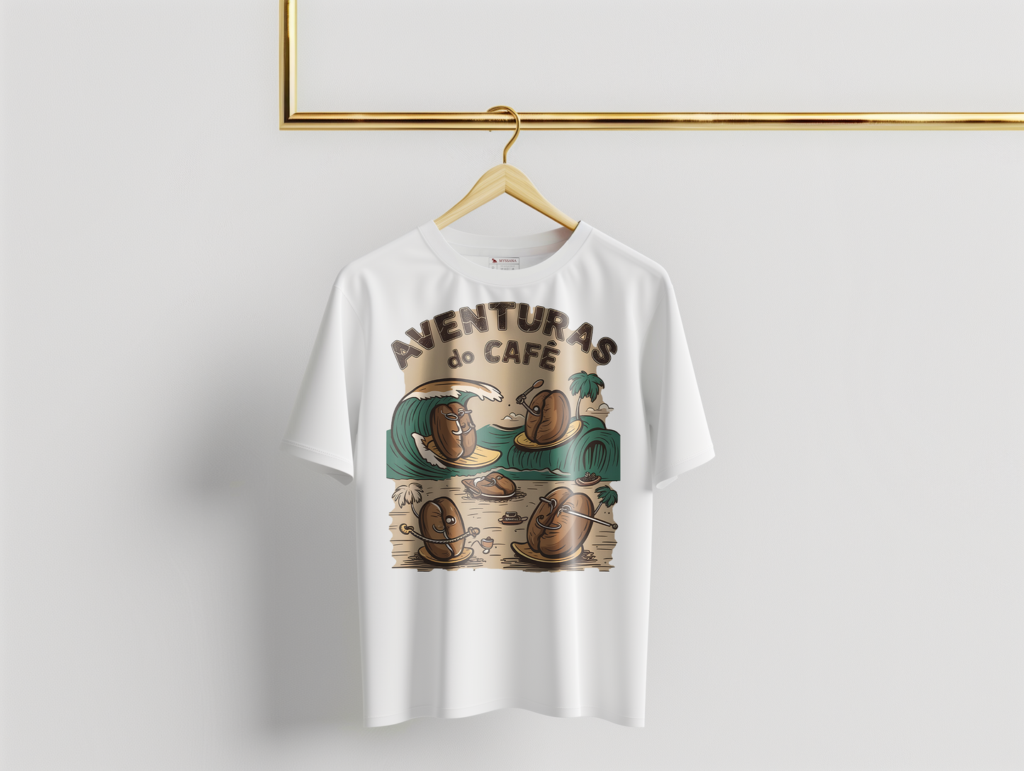 Camiseta Oversized Aventuras do Café