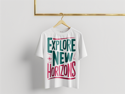 Camiseta Oversized Explore New Horizons