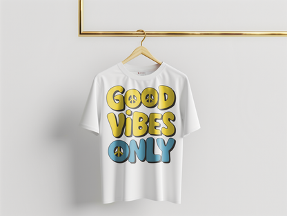 Camiseta Oversized Good Vibes Only