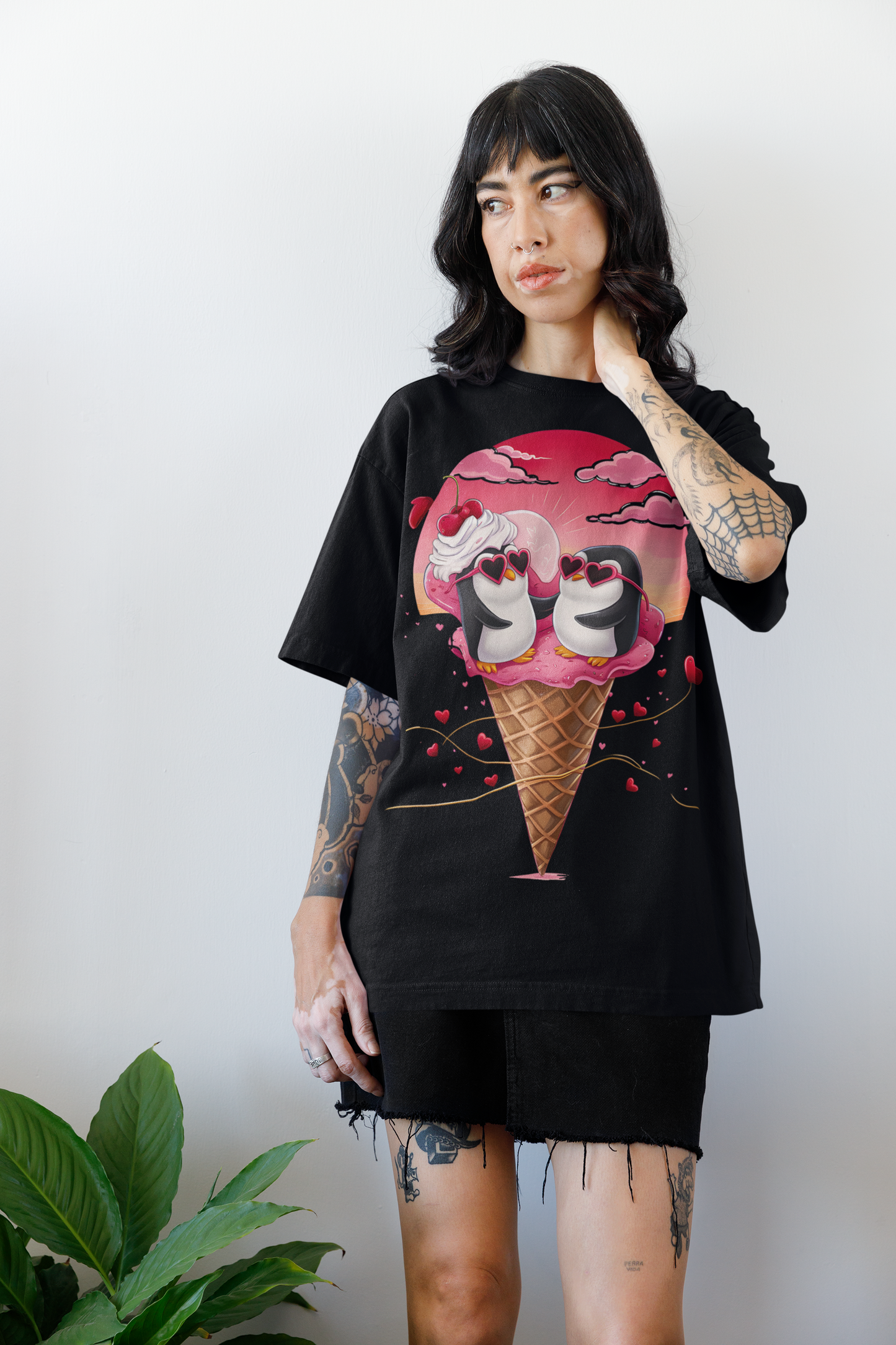 Camiseta Oversized Amor Gelado