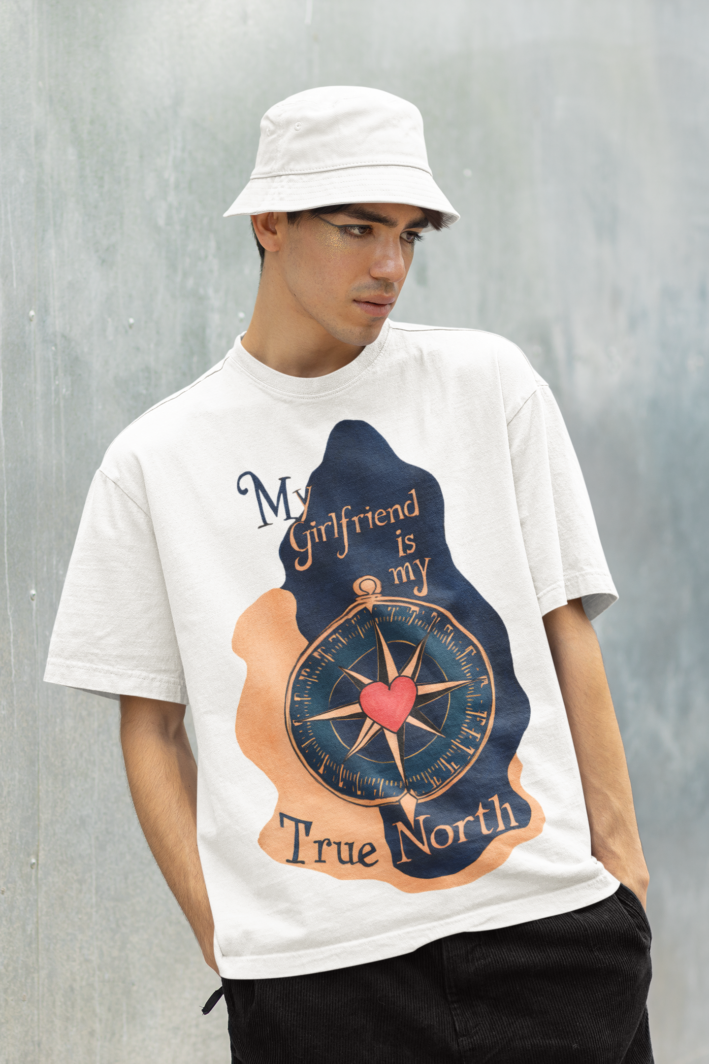 Camiseta Oversized Norte Verdadeiro do Amor