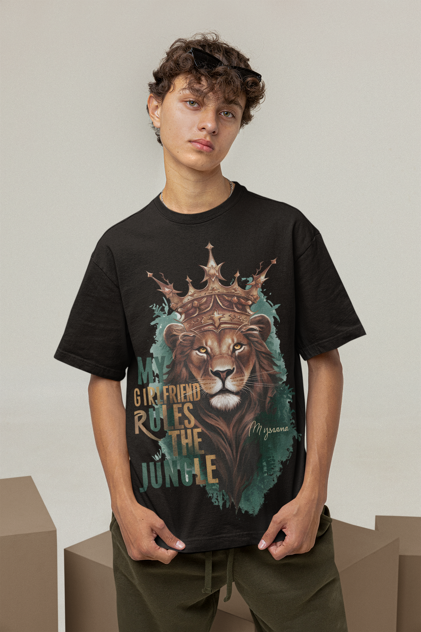 Camiseta Oversized Rainha da Selva