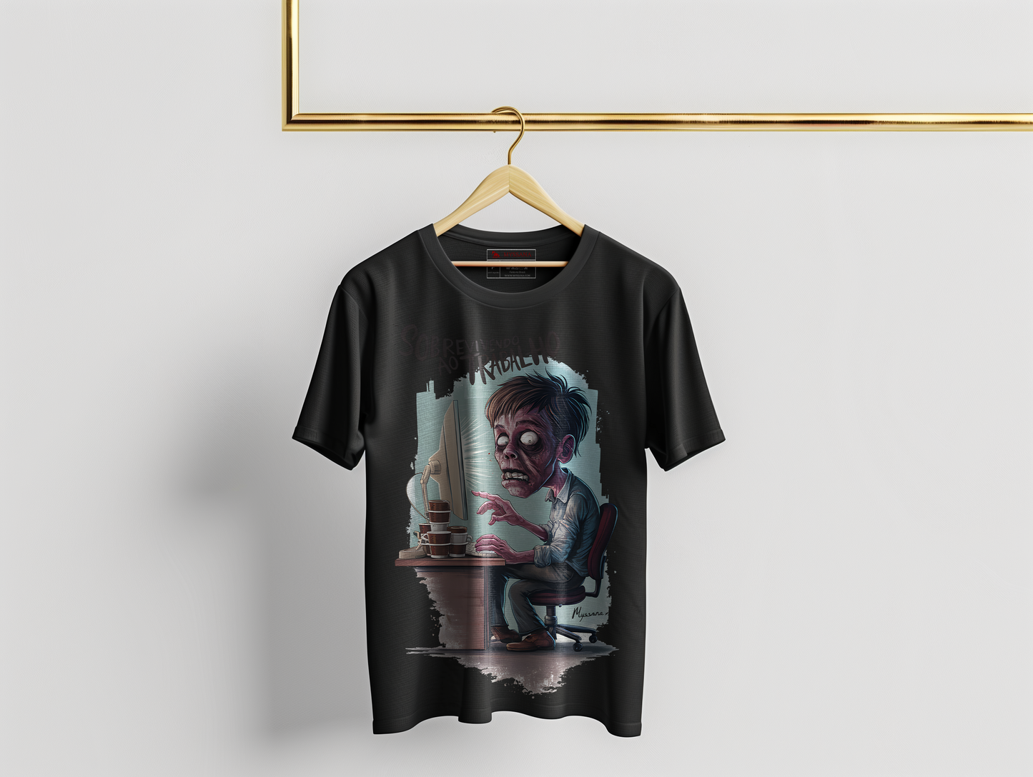 Camiseta Oversized Sobrevivendo ao Escritório