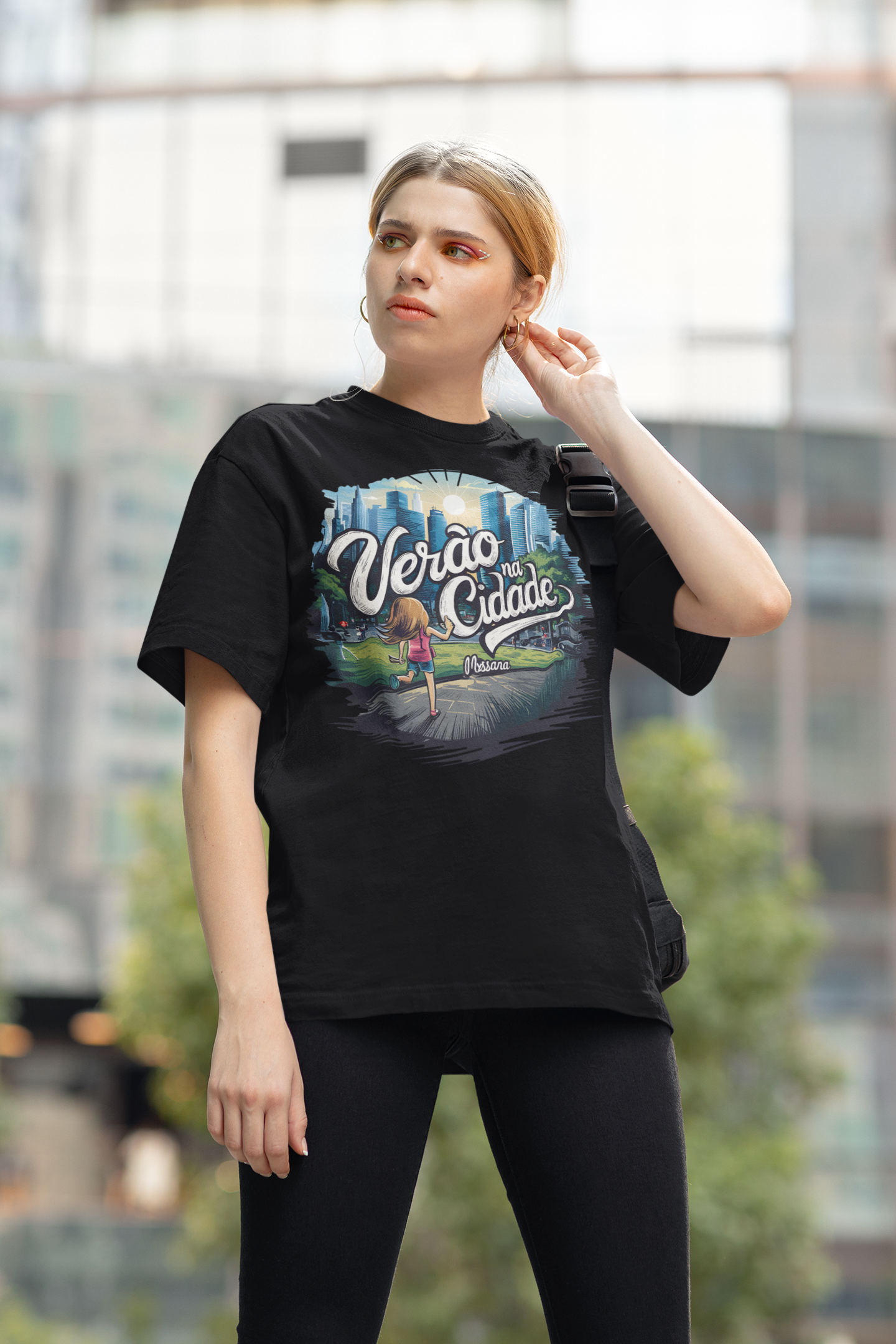 Camiseta Oversized Verão na Cidade